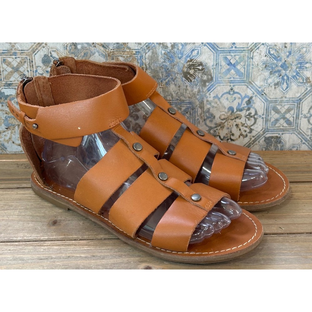 Madewell Gladiator Sandals Leather Caged Womens 7 Excellent